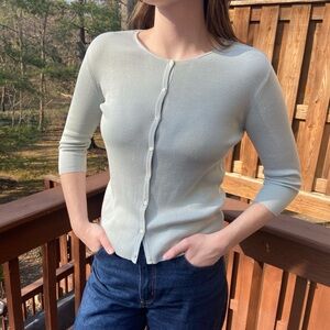 Banana Republic 90s Style Silk Cardigan - S